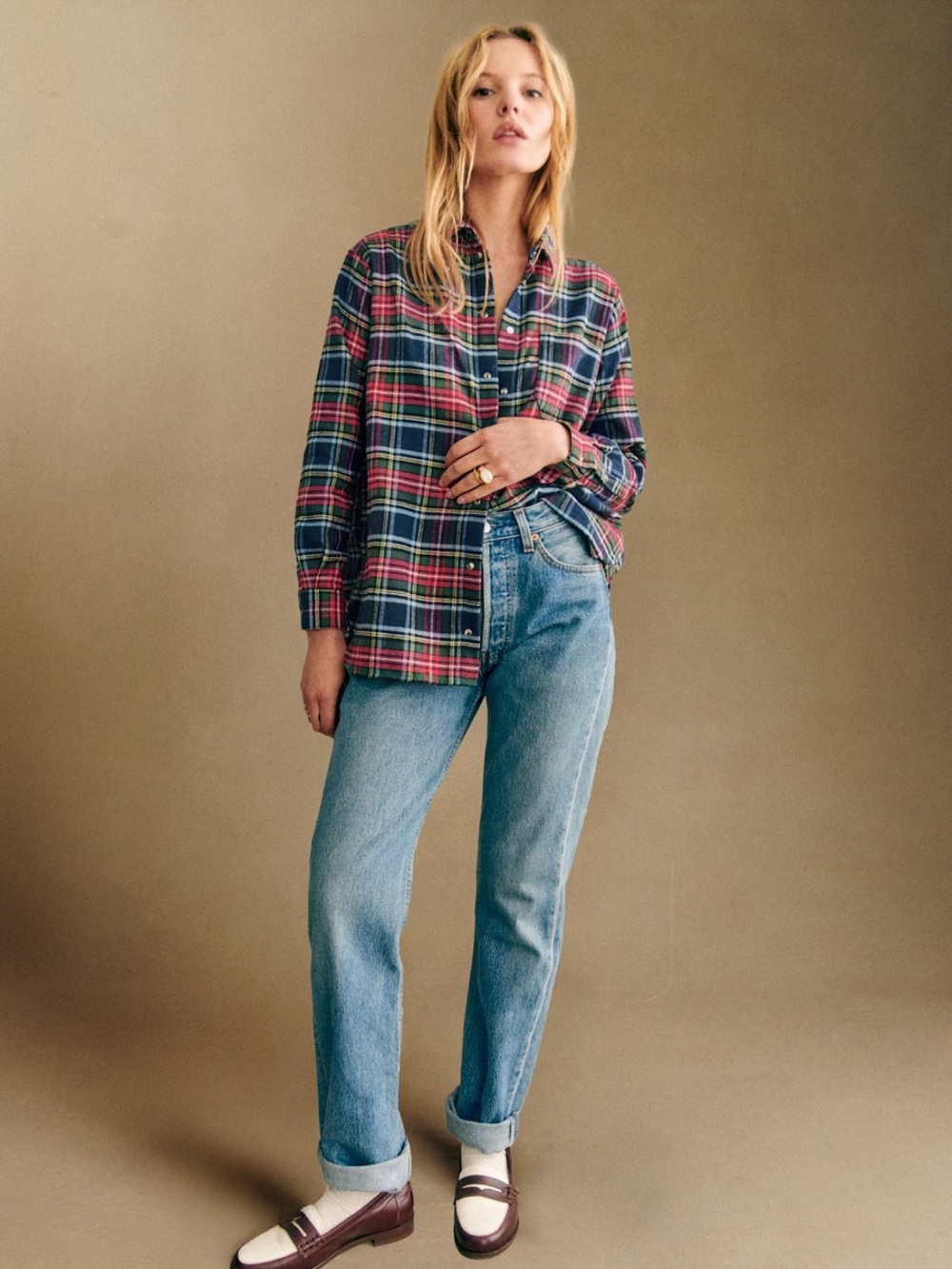 Sézane Max York Tartan